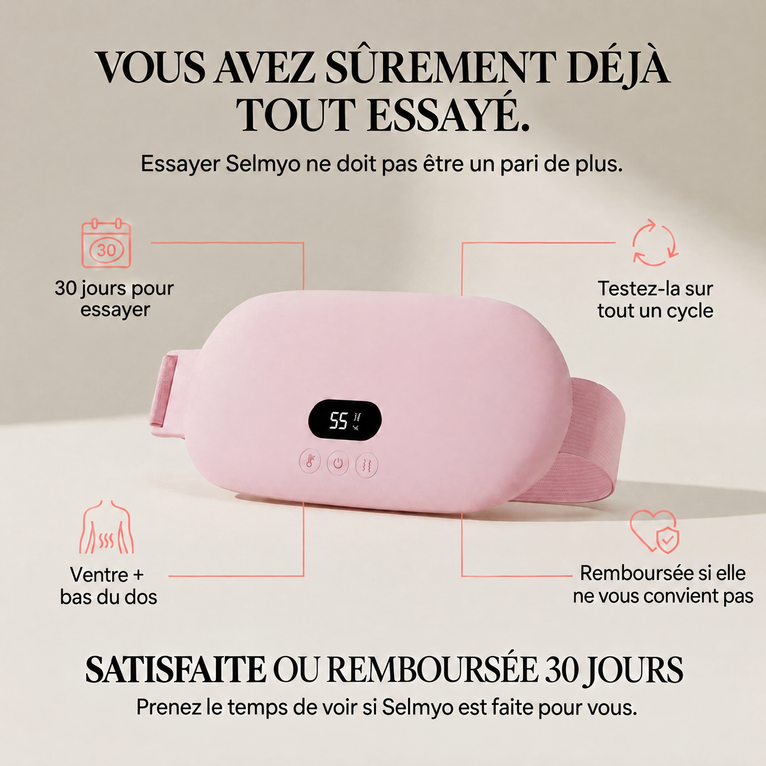 Garantie satisfaite ou remboursée 100 jours