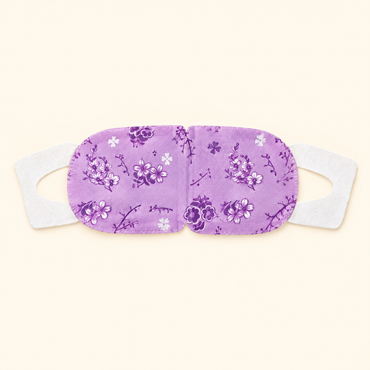 Masque chauffant pour les yeux violet
